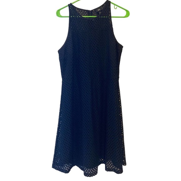 Mossimo Black Sleeveless Eyelet Dress - Size L - Picture 1 of 5